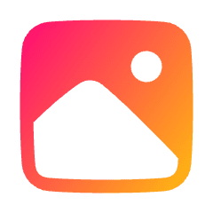 Landscape Image Solo Icon from Plump Gradient Set