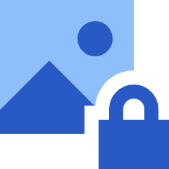 Landscape Lock Icon from Sharp Flat Set