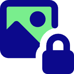 Landscape Lock Icon from Core Pop Set