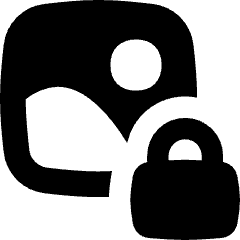 Landscape Lock Icon from Flex Solid Set