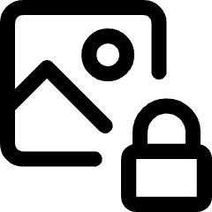 Landscape Lock Icon from Core Line Set