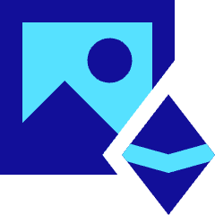 Landscape Nft Icon from Sharp Pop Set