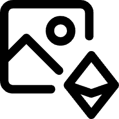 Landscape Nft Icon from Core Line Set