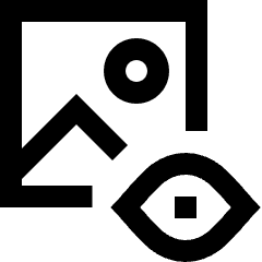 Landscape View Icon from Sharp Line Set