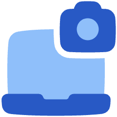 Laptop Camera Icon from Plump Flat Set