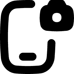 Mobile Phone Camera Icon from Flex Solid Set