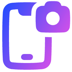 Mobile Phone Camera Icon from Plump Gradient Set