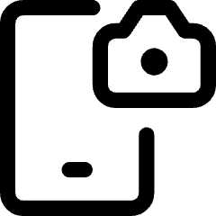 Mobile Phone Camera Icon from Core Line Set
