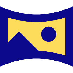 Photo Panorama Curved Icon from Sharp Pop Set