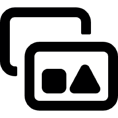 Picture Double Shapes Icon from Ultimate Bold Set