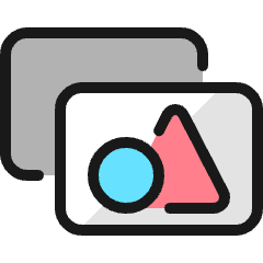 Picture Double Shapes 1 Icon from Ultimate Colors Set