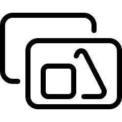 Picture Double Shapes Icon from Ultimate Light Set