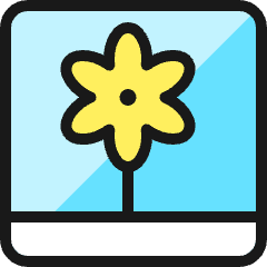 Picture Flower 1 Icon from Ultimate Colors Set