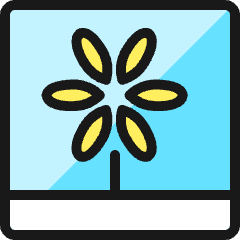 Picture Flower Icon from Ultimate Colors Set