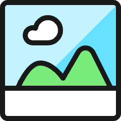 Picture Landscape Icon from Ultimate Colors Set