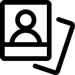 Picture Polaroid Human Icon from Ultimate Regular Set