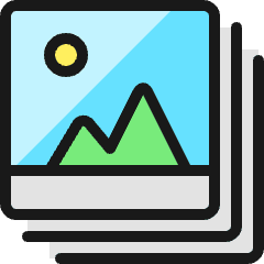 Picture Stack Landscape Icon from Ultimate Colors Set