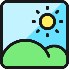 Picture Sun Icon from Ultimate Colors Set