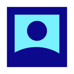 Portrait Image Solo Icon from Sharp Pop Set