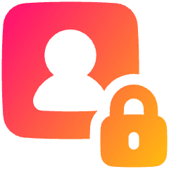 Portrait Lock Icon from Plump Gradient Set