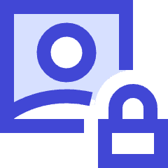 Portrait Lock Icon from Sharp Duo Set