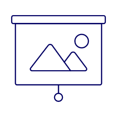 Projector Screen Illustration from UX Line Set