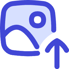 Upload Upscale Image Icon from Flex Duo Set