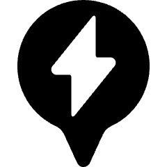 Style One Pin Bolt Icon from Ultimate Bold Set