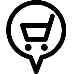 Style One Pin Cart Icon from Ultimate Regular Set
