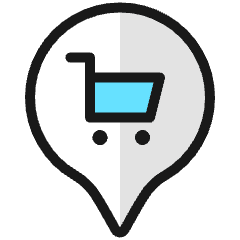 Style One Pin Cart Icon from Ultimate Colors Set