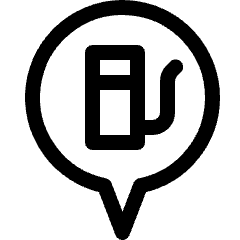 Style One Pin Gas Icon from Ultimate Regular Set