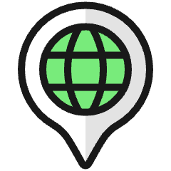 Style One Pin Global Icon from Ultimate Colors Set