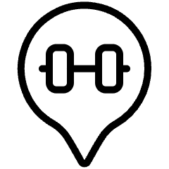 Style One Pin Gym Icon from Ultimate Light Set