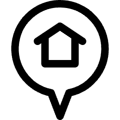 Style One Pin Home Icon from Ultimate Regular Set