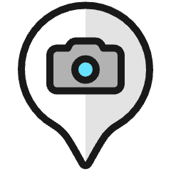 Style One Pin Photography Icon from Ultimate Colors Set