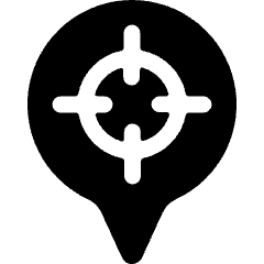 Style One Pin Target Icon from Ultimate Bold Set