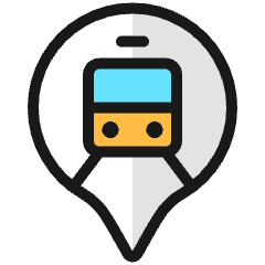 Style One Pin Train 1 Icon from Ultimate Colors Set