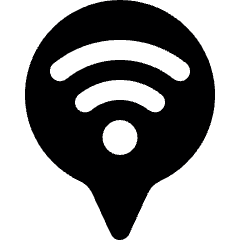 Style One Pin Wifi Icon from Ultimate Bold Set