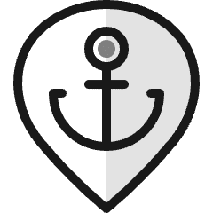 Style Three Pin Anchor Icon from Ultimate Colors Set