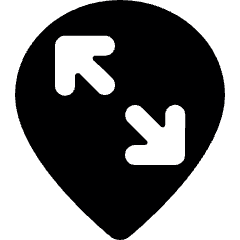 Style Three Pin Arrow Diagonal Icon from Ultimate Bold Set