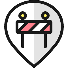 Style Three Pin Barrier Icon from Ultimate Colors Set