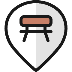 Style Three Pin Bench 1 Icon from Ultimate Colors Set