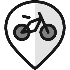 Style Three Pin Bicycle Icon from Ultimate Colors Set