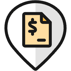 Style Three Pin Bill 1 Icon from Ultimate Colors Set