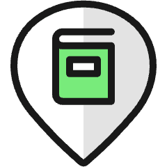 Style Three Pin Book Icon from Ultimate Colors Set