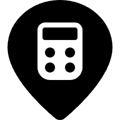 Style Three Pin Calculator Icon from Ultimate Bold Set