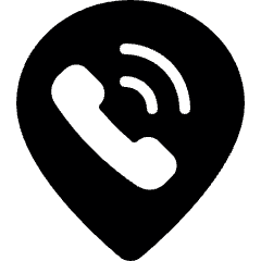 Style Three Pin Call Icon from Ultimate Bold Set