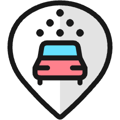 Style Three Pin Car Wash Icon from Ultimate Colors Set