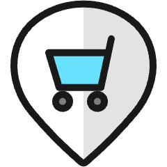 Style Three Pin Cart Icon from Ultimate Colors Set