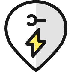 Style Three Pin Charging Icon from Ultimate Colors Set